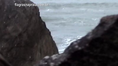 German tourist films naked swaying couples having fuck-fest and crotch wives on the beachside in Buzios - Brazil