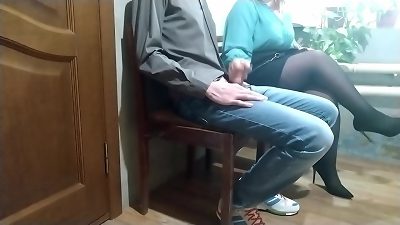 mature stranger helped me cum in a public place
